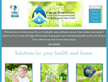 Tablet Screenshot of greatsouthernwater.com